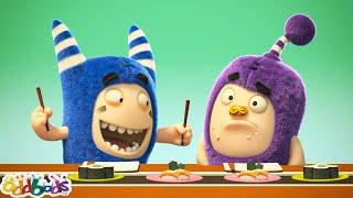 Sushi Roulette | Oddbods - Food Adventures | Cartoons for Kids