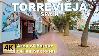 Torrevieja (Center) - Parque de las Naciones Area | Costa Blanca - Walking tour 2024 [4k 60fps]