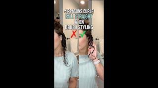 4 Reasons Curls Fall Straight when Brush Styling