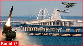 Crimean bridge targeted by ATACMS and Storm Shadows: Russia deploys 12 S-500s to protect bridge