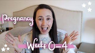 FEELING IMPLANTATION?!! PREGNANCY UPDATE WEEKS 0-4 | Early Signs & Symptoms