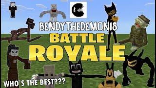 Little Nightmares VS Cartoon Cat & Siren Head VS Bendy VS SCP 096 V3 [Minecraft PE] Bendythedemon18