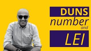 Duns Number and Lei | Start-up | Sarthak Ahuja