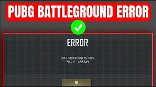 How To Fix "Lost Connection to host" Error In PUBG Battleground In PC