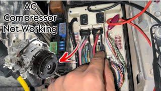 Nissan A/C Compressor Not Engaged || A/C Pressure Switch Wiring problem