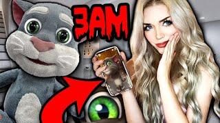 DO NOT DOWNLOAD TALKING TOM AT 3 AM!! *THIS IS WHY* (HE CAME TO LIFE *HAUNTED*)