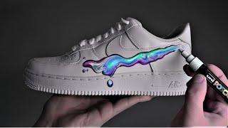 Je Custom des Nike Air Force 1  ! (Au Posca)