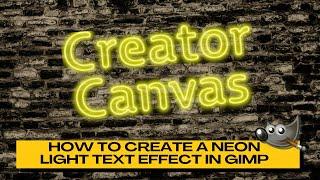 How to Create NEON LIGHT TEXT in GIMP