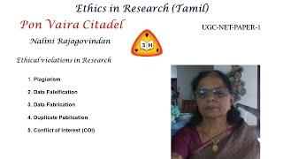 ETHICS IN RESEARCH (TAMIL)