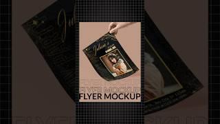 Custom Flyer Mockup in Photoshop – Curved Flyer Mockup! #photoshop