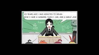 Anime Girls Need To Get Addicted For A Happy Life  - Comic Dub #shorts