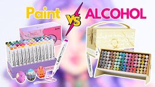 Arrtx acrylic Brush markers vs alcohol brush markers