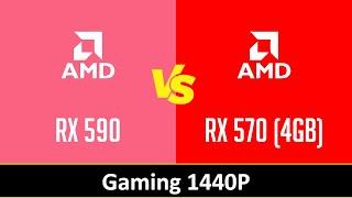 AMD Radeon RX 590 vs AMD Radeon RX 570 (4GB) - Gaming 1440P (Ryzen 9 5950X)