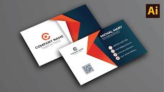 Modern visiting card design in adobe illustrator