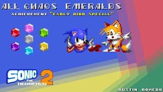 Sonic The Hedgehog 2 - All Chaos Emeralds [Achievement: Early Bird Special]