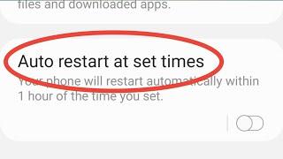 Auto Restart At Set Time Samsung | Samsung Auto Restart Setting | What Is Auto Restart In Samsung