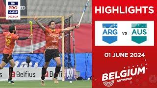 FIH Hockey Pro League 2023/24 Highlights - Argentina vs Australia (M) | Match 2