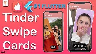 Flutter Tutorial - Tinder Swipe Cards | The Right Way | 1/2 Flutter Dating App