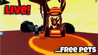 FREE PET GIVEAWAY in Clicker Simulator Live! Hell Island