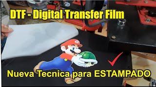⭐ Nueva técnica para estampado sobre Algodon/Poliester , DTF Digital Transfer Film ⭐
