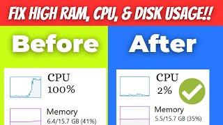 How to Fix High RAM, CPU, and Disk Usage on Windows 10 & 11