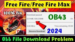  Free Fire Obb File Download Problem 2024 | How To Solve Resume Download In Free Fire 2024