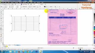 How to Design invoice with CorelDraw vidoes tutorial | CorelDraw x6 Part 1