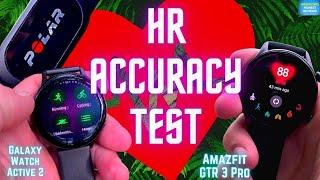 Heart Rate Accuracy Test of AMAZFIT GTR 3/3 Pro vs Samsung Galaxy Watch Active 2 | Review and Test