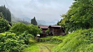 4K Walk Japan, Super Heavy Rainy Day Walking Tour Japanese Countryside Village Nagano, Japan 2024