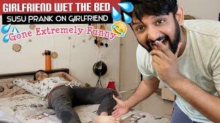 Susu on Bed Prank On Girlfriend | Gone Super Hillarious & Amazing Reactions