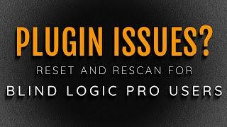 QuickTip: Plug ins Giving You Issues? How to Reset and Rescan Plug Ins In Logic Pro With VoiceOver