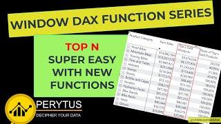 Learn how easy to get Top N selling products using new WINDOW DAX functions in Power BI