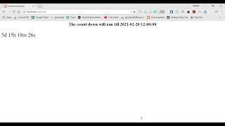 How to make dynamic countdown timer using JS and PHP