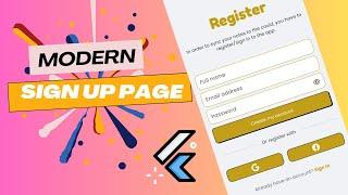  Build Modern Flutter Screen for Login, Signup, and Validation | 2024 Tutorial For Beginners 