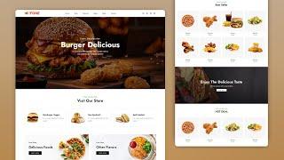 Build Responsive Restaurant Website Using HTML CSS And JavaScript | Responsive Website HTML CSS