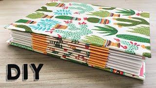 How to Make an EASY Handmade NOTEBOOK [Seamless]  BINDING Tutorial ️ Step by Step