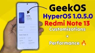 GeekOS HyperOS based custom ROM for Redmi Note 13 | Best custom ROM for Redmi Note 13