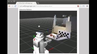 Web-based Interactive Markers and realtime 3D point cloud streaming