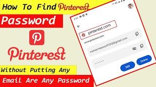 How to see Pinterest Password | Recover Pinterest Business Account | How to Change Pinterest Account