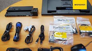 Docking Station Walk Through | How to Connect Cables & Adapters to a Monitor