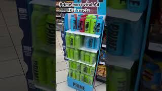 Prime most viral ad ksi reacts#ksishorts #loganpaulshorts #drinkprime #subscribe