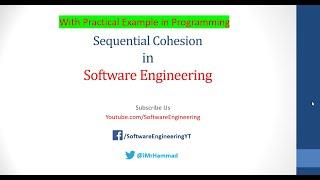 Sequential Cohesion in Software Engineering - Types of Cohesion