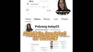 Magkano Bga Na saHod ko ky Youtube? #youtube #salary