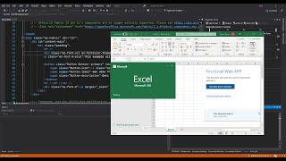 Microsoft Excel Web App in Visual Studio 2019  | Getting Started