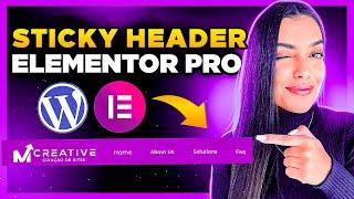 Elementor Header | How To Create a Sticky Header with Elementor Pro [Elementor Sticky Header]