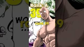 Saitama's UNBELIEVABLE Rank Climb  #animeanxiety #onepunchman