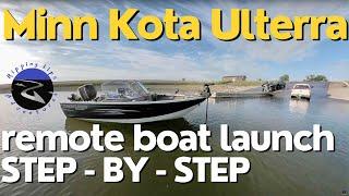 Minn Kota Ulterra Boat Launch - How to get set up in style step by step