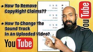 How To Remove Copyright Claims | How To Change Sound Track | YouTube Tips | Malayalam with Subtitles