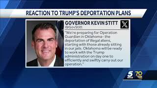 Gov. Kevin Stitt shows support for President-elect Donald Trump's plan for mass deportation