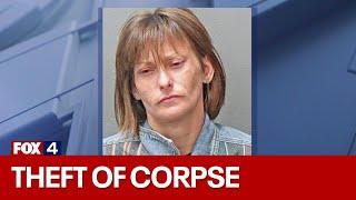 Woman arrested for stealing van with corpse inside